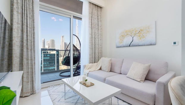 1 BR Burj Khalifa View at Vera - Foto 4, Habitación