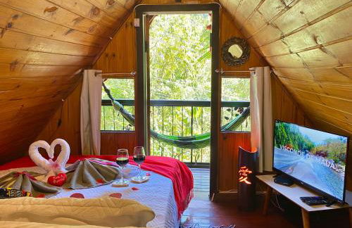 Chalé 1 Alto na Montanha, com lareira e wi-fi - Foto 6