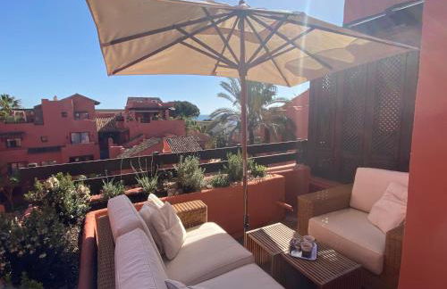 Havsutsikt - penthouse 200 m från stranden - Elviria - Photo 35