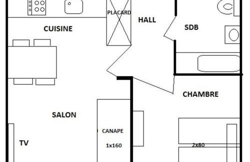 Appartement 2 pièces avec balcon et accès piscine, Les Saisies - FR-1-594-167 - Foto 2