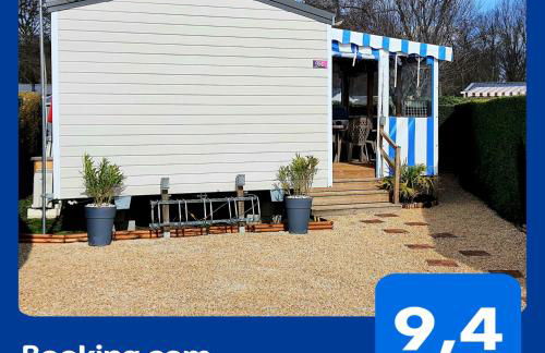 Mobilhome 2ch récent et climatisé-terrasse fermée-jardin sans vis à vis-camping 4 étoiles Les Charmettes - Foto 4