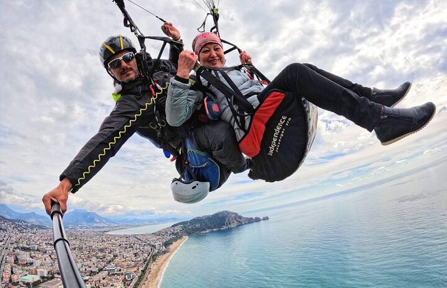 Parapendio in tandem ad Alanya con piloti con licenza professionale - Foto 12