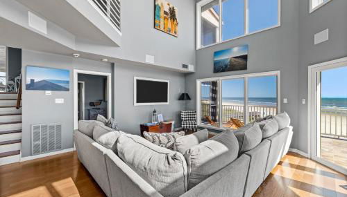 Oceanfront Galveston Beach House Steps to Sand! - Foto 5