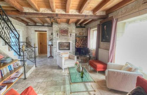 Gîte de charme XVIIe siècle avec jardin clos, balnéo, terrasse panoramique et WIFI près du Château de Villandry - FR-1-381-471 - Foto 9