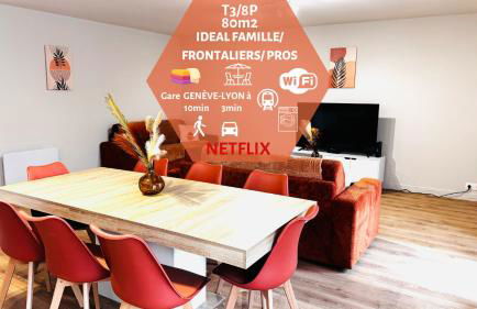 Le Terracotta cocon moderne à 2 pas de la Gare ligne directe GENÈVE-LYON-PARIS - Foto 1