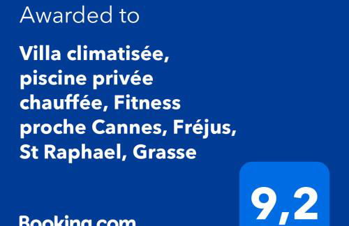 Villa Madiana -"La Perle" Villa piscine chauffée, Fitness proche Cannes, Fréjus, St Raphael, Grasse - Foto 58