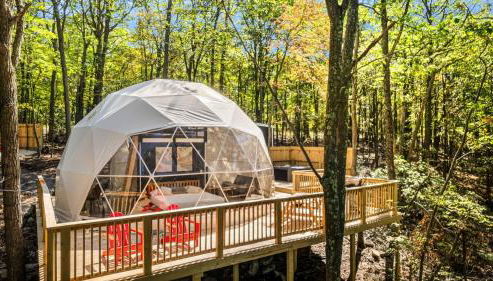 Luxe 2 Bed Dome w Hot Tub Deck Fire Pit & Bath - Foto 2