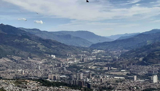 A bird's eye view of Medellin