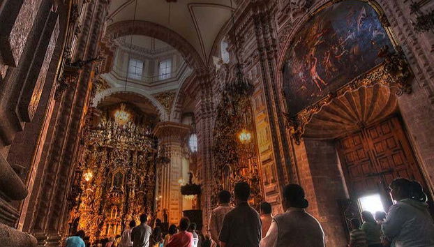 Interior of the Church of Santa Prisca