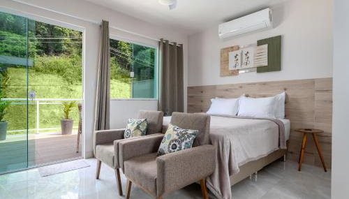 Studio completo com ar, garagem e varanda espaçosa - Ideal para 3 pessoas - Foto 3