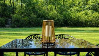 Bavaria Mountain Chalet DESIGN Ferienwohnung SKI Arber Osser Terrasse Sauna in Villa mit Bergblick bis 6 Pers - Foto 5, Garden, Garden view