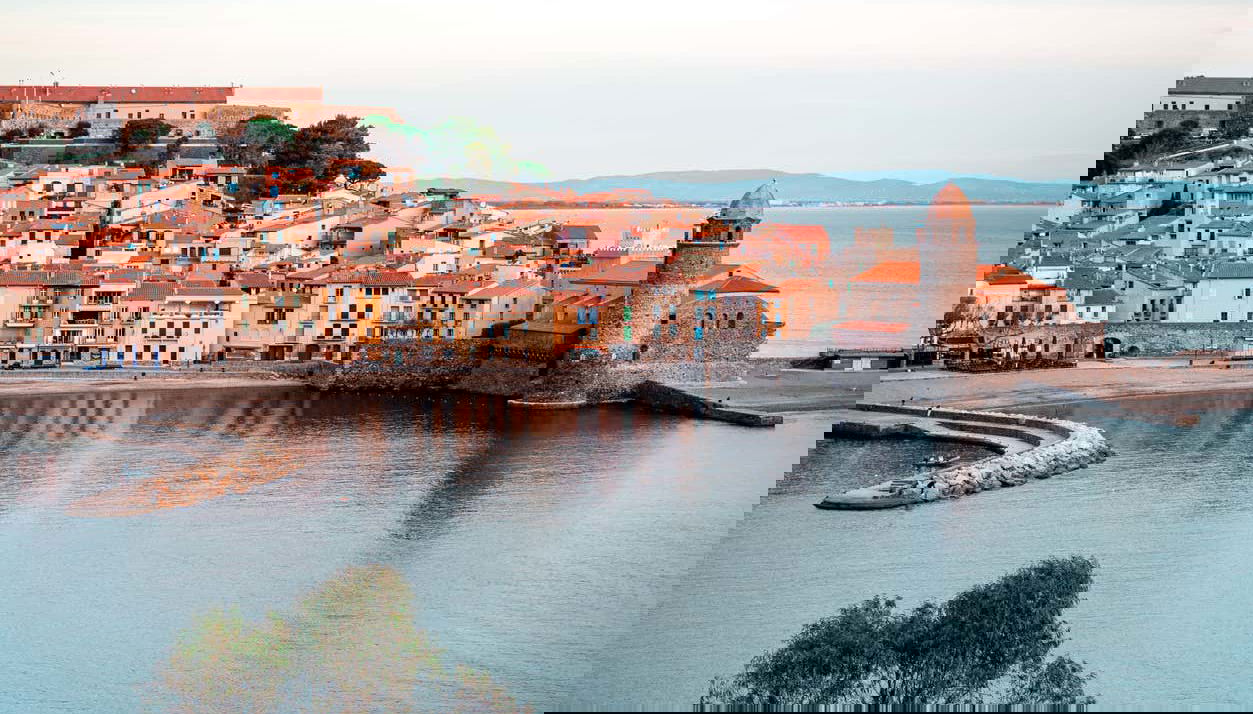 Vue sur le port de Collioure
