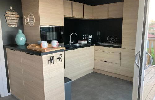 Oihana grand chalet de 2 à 6 pers climatisé avec piscine vue et calme à Hasparren-Pays Basque - Foto 4