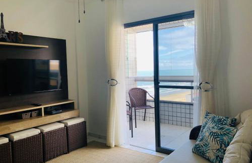 Apto com vista mar PÉ NA AREIA - Foto 13