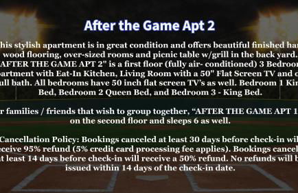 After the Game Apt 2 All Star Baseball Rentals - Foto 21