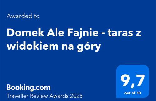 Domek Ale Fajnie - taras z widokiem na góry - Foto 32