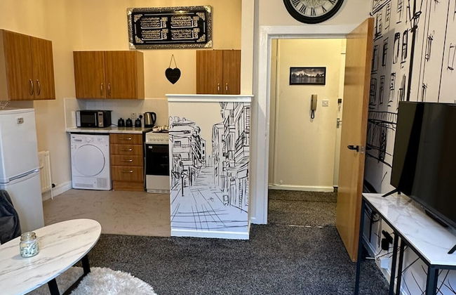 Central Glasgow Apartment - Sleeps 2 & Kitchen - Foto 12