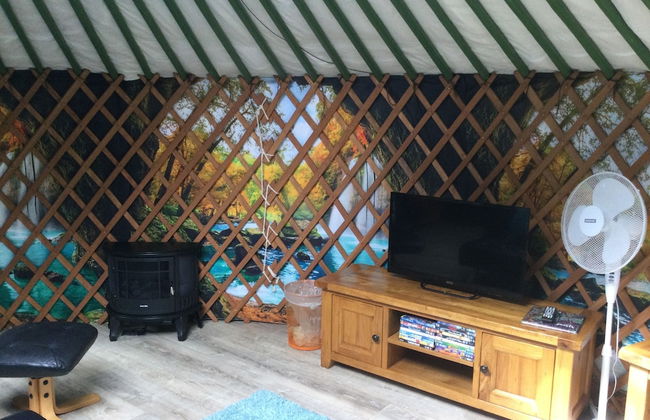 Green Yurt With Hot Tub - Sleeps 3, Parking & Wifi - Photo 22