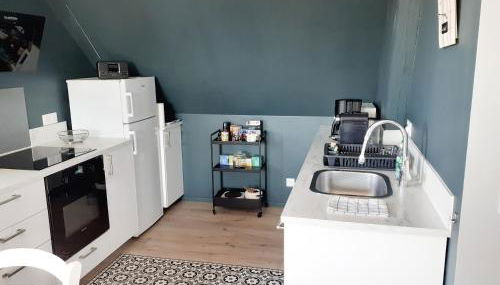 CHARMANT APPARTEMENT à 150 M des THERMES et du CENTRE VILLE - Photo 2, stove, toaster, minibar