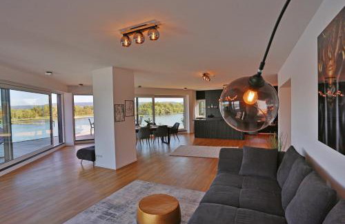 Exklusive Wohnung mit Balkon und direktem Rheinblick mit 2 Schlafzimmern für bis zu 5 Gäste - Foto 7