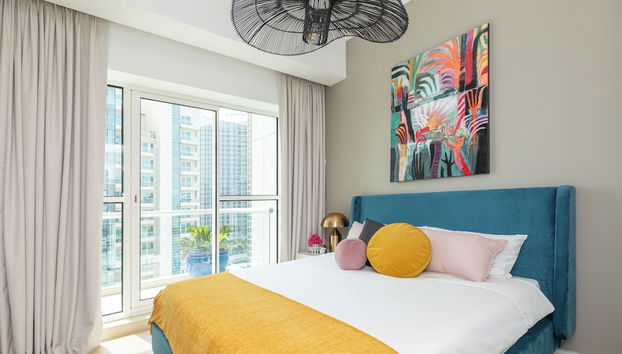 WelHome - Luxury 1BR Apt Mayfair Residency in Business Bay - Foto 2, Habitación