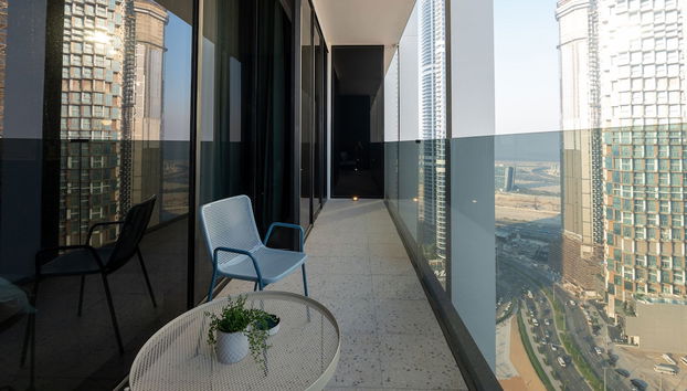 Charming 1BR w Balcony in Business Bay - Foto 3, Habitación