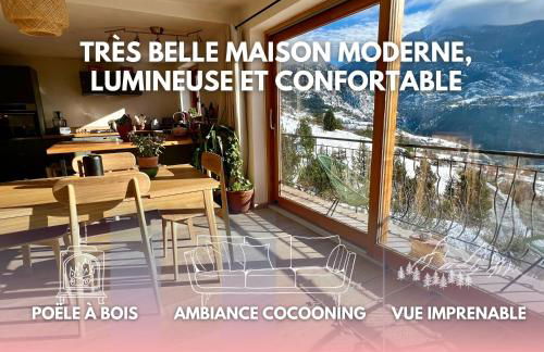 Très belle maison spacieuse et lumineuse, vue sur la station de Risoul et de Vars - Foto 1