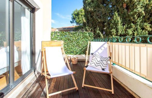 #11 Alex suite terrace parking AC 2 BDR 5mins to sea - Foto 9