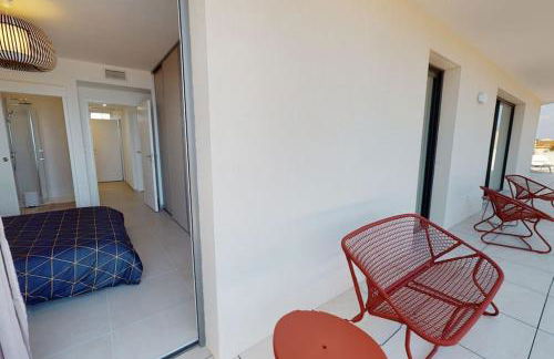 Spendide appartement tout confort, Résidence Archipel T4 en bord de plage, avec grande terrasse aménagée,spa et parking privé - Foto 13