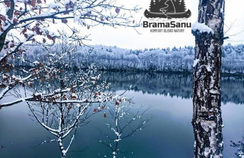 Brama Sanu - z prywatną linią brzegową Jeziora Solińskiego - pomosty - pontony - basen sezonowy - Foto 5