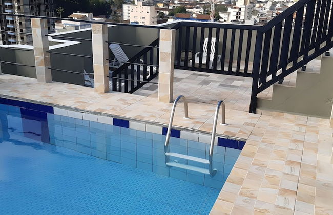 500m da Praia, BIWA Edifício com Piscina, 1garagem, WI-FI, Portaria 24hs, churrasqueira, playground, jardim, Centro do Guarujá, SP - Foto 20