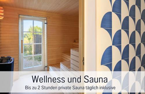 Landloft Linum - Ausgebaute Scheune mit Aussicht, Naturpool, Kamin, Sauna, Luxusausbau, handverlesene MidCentury Möbel & Kunst - Photo 3