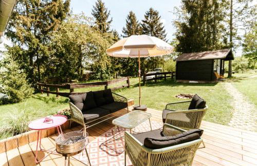 Wunderschönes Chalet mit Gästehaus in der Natur mit Fass-Sauna - Foto 15