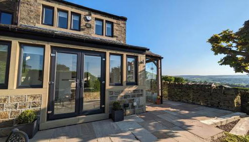 Lane End Cottage Holmfirth - Private Luxurious - 2 Ensuites, Gated Parking, Patio & Garden with Exceptional Views - Foto 2, Garden view