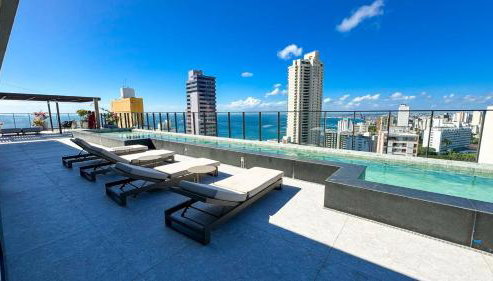 Lofts de luxo com Varanda e Vista Mar Academia e Piscina no Corredor da Vitoria - Foto 3, sunbed