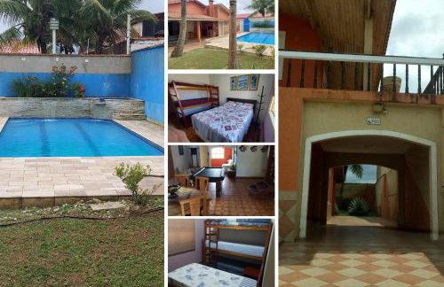 Paraíso Beira Mar, Casa Temporada Itanhaém, 30m Praia, Vista Mar, Piscina, Hidro, Wi-Fi 500 mb, Snooker, Churrasqueira, Garagem Grande, Lazer e Descanso - Foto 1