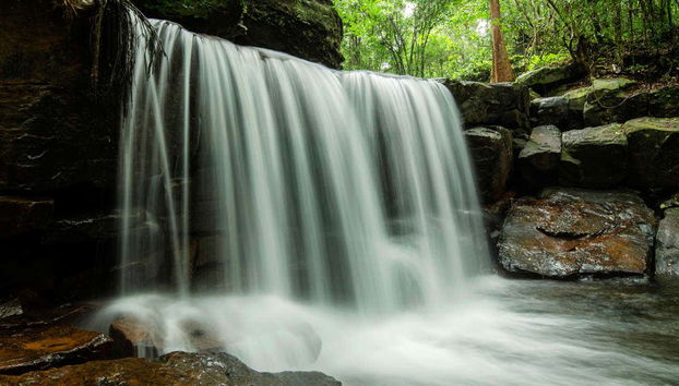A cascata do riacho Tranh