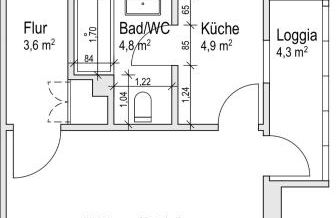 ERFbnb - 40qm Apartment mit Küche, Bad, Schlaf-Wohnzimmer in ERFurt Süd - stadnah- WLAN - Foto 26