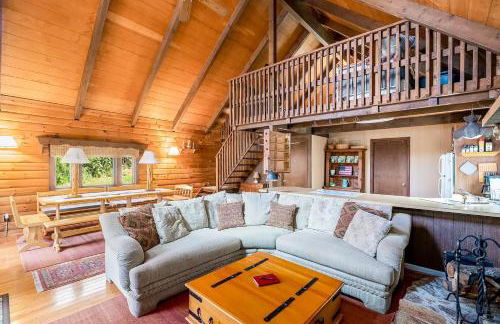 Log Cabin w Loft, Hot Tub, Deck, Fire Pit, & WiFi - Photo 6