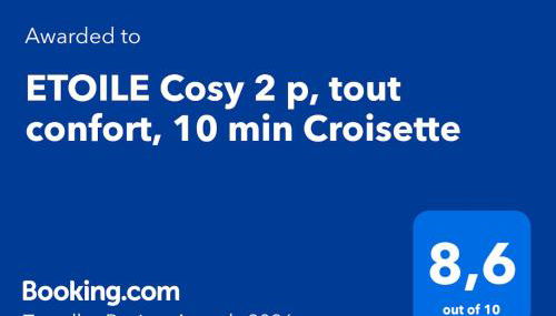 ETOILE Cosy 2 p, tout confort, 10 min Croisette - Foto 2