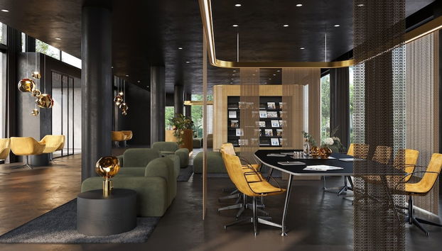 Sala de estar do lobby