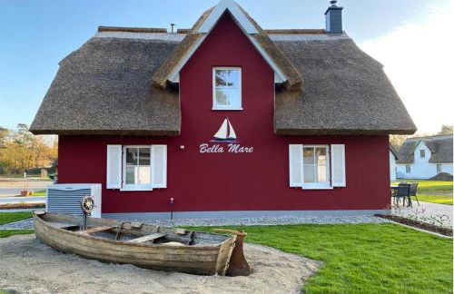 Modernes Reetdach-Ostseeferienhaus Bella Mare, Insel Usedom mit Sauna, Kamin & Sonnenterrasse - Foto 6