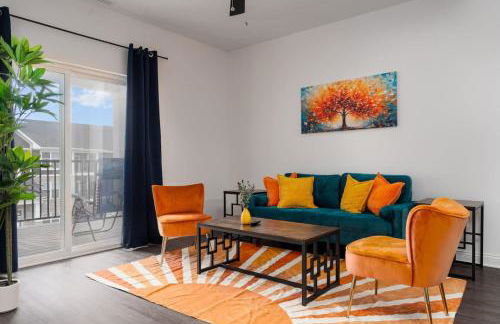 Radiant Vibes Spacious 2BR 2BA 2 King Beds Gym WFH - Foto 1