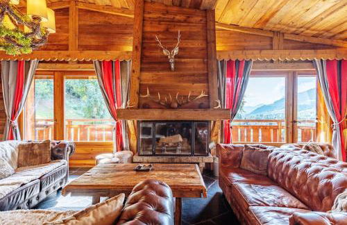 SOMPTUEUX CHALET BARON MEGEVE VUE.Jaccuzi.4 mn a pied au centre - Foto 21