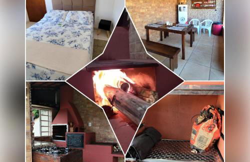 Casa Espaço Sara Piscina com total privacidade, área gourmet completa com churrasqueira fogão a lenha, a 5min do centro e do parque das águas - Foto 18