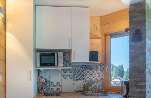 Studio cabine vue montagne au pied des pistes & commerces - Foto 7