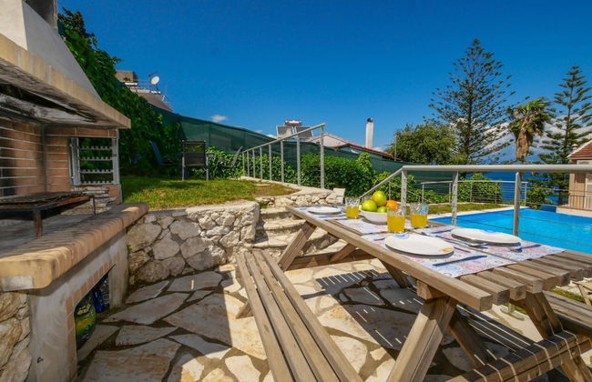 Villa Litsa Large Private Pool Walk to Beach Sea Views A C Wifi - Foto 46