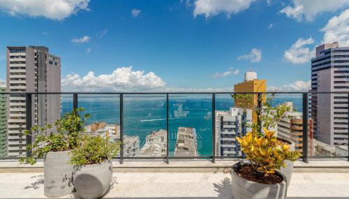 Loft Luxo Piscina Academia Vista Mar Segurança Garagem Vitoria Barra 1604 VIP - Foto 5