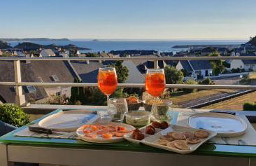 Appartement ERQUY Bretagne vue mer exceptionnelle sur les hauts d'Erquy au calme ! 900 m du centre ville et au pied du GR34 - Foto 1