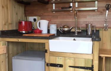 The Shepherd's Hut with cozy logburner - Foto 37